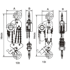 1 Ton 2 Ton 3t 5t 10t 20t 50t HSZ Type Chain Block (4)
