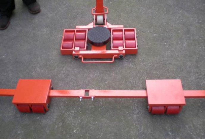 Carrying Roller 180 degree - WA  Moving Transporting Heavy duty 6T to 100T cargo trolley moving roller Skate (4)