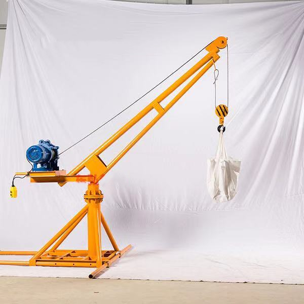 Grue Mobile Portative Pliable - Levage Jusqu’à 200 Kg, Manivelle Ou Électrique 220V, Base Triangulaire Stable, Pour Bricolage, Déménagement